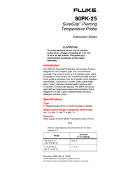 Thumbnail of document Manual - 80PK-25 SureGrip Piercing Temperature Probe